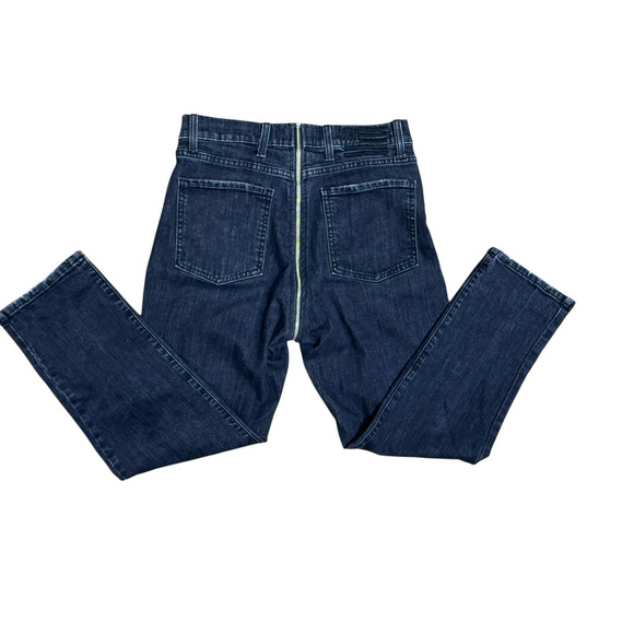 Revice Full Exposed Zipper Chaps Ankle High Rise Jeans Black Size 30 Club Wear - Picture 3 of 10